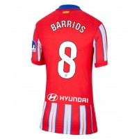 Dres Atletico Madrid Pablo Barrios #8 Domáci pre Ženy 2024-25 Krátky Rukáv